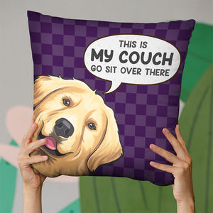 Nous aimons nos animaux de compagnie - Coussin personnalisé pour chien et chat - Cadeau pour propriétaires et amoureux des animaux