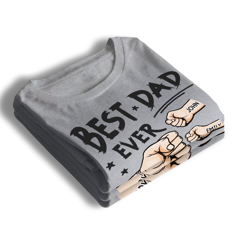 Le meilleur papa de tous les temps - T-shirt unisexe personnalisé, sweat à capuche, sweat-shirt - Cadeau de fête des pères et d'anniversaire pour papa