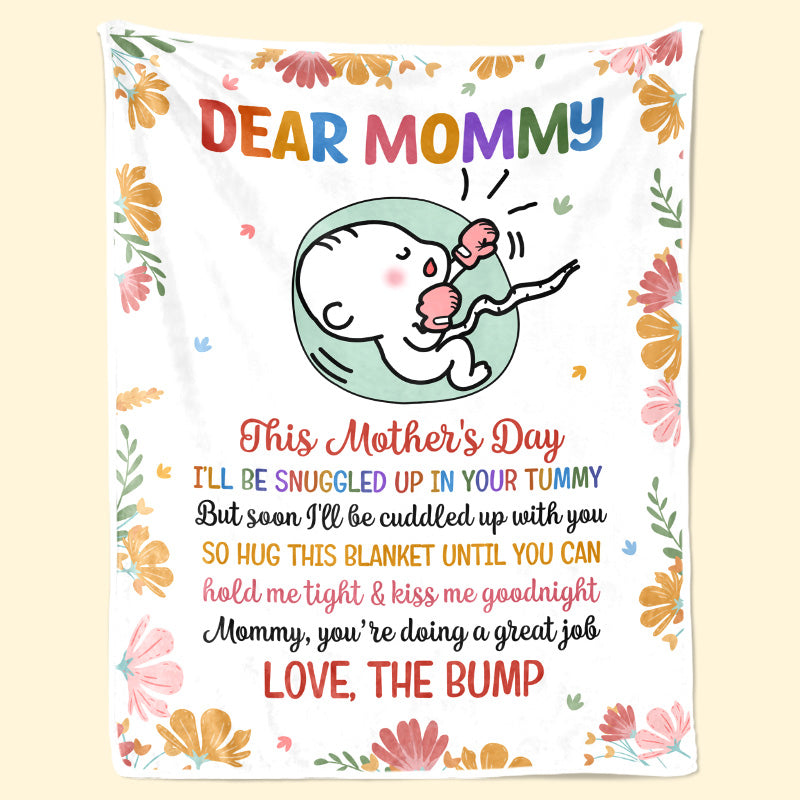Maman, tu fais du bon travail - Couverture personnalisée pour bébé - Cadeau de naissance, cadeau pour la première maman