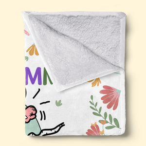 Maman, tu fais du bon travail - Couverture personnalisée pour bébé - Cadeau de naissance, cadeau pour la première maman