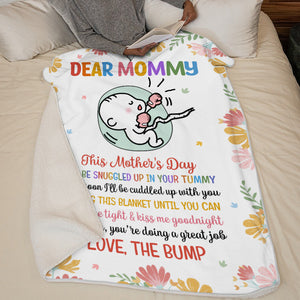 Maman, tu fais du bon travail - Couverture personnalisée pour bébé - Cadeau de naissance, cadeau pour la première maman