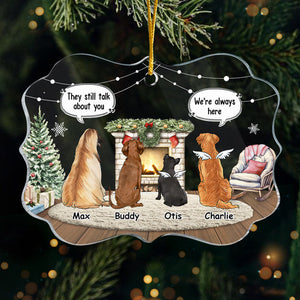 Je serai toujours à tes côtés - Ornement commémoratif personnalisé - En acrylique en forme de Benelux - Cadeau de Noël, cadeau de condoléances pour les propriétaires d'animaux et les amoureux des animaux