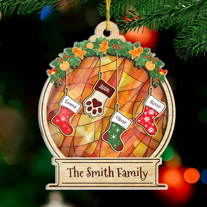 La joie de Noël - Décoration familiale personnalisée - Boule à neige en acrylique - Cadeau de Noël pour les membres de la famille
