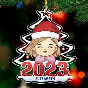 Joyeux Noël à l'enfant le plus cool que je connaisse - Décoration familiale personnalisée - Forme personnalisée en acrylique - Cadeau de Noël pour les membres de la famille