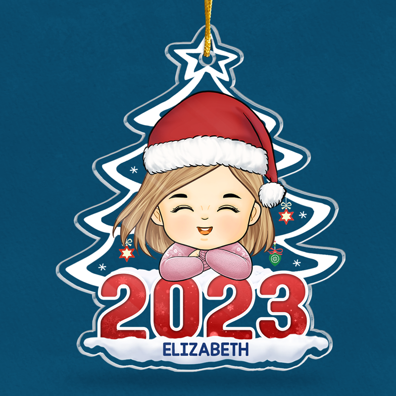 Joyeux Noël à l'enfant le plus cool que je connaisse - Décoration familiale personnalisée - Forme personnalisée en acrylique - Cadeau de Noël pour les membres de la famille