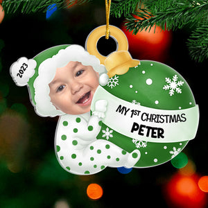 Photo personnalisée « Tu es mon cadeau parfait pour Noël » - Ornement personnalisé familial personnalisé - Forme personnalisée en acrylique - Cadeau de Noël pour bébé, enfant, nouveau-né