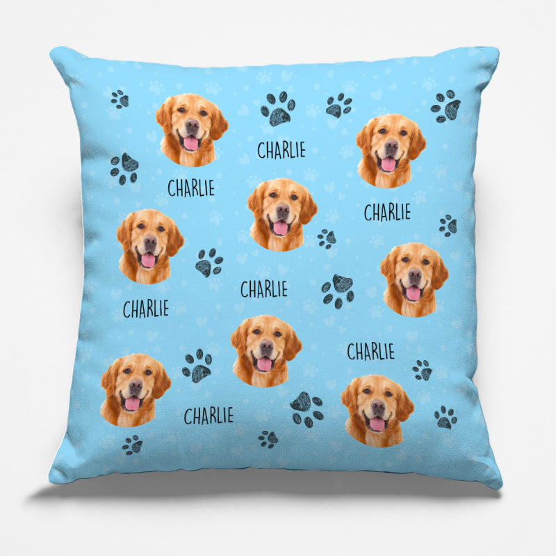 Coussin personnalisé avec photo de mon adorable petit chien et chat – Cadeau pour les propriétaires et les amoureux des animaux