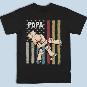 Personne n'est meilleur que mon papa - T-shirt, sweat à capuche, sweat-shirt unisexe personnalisé avec imprimé au dos - Cadeau de fête des pères et d'anniversaire pour papa