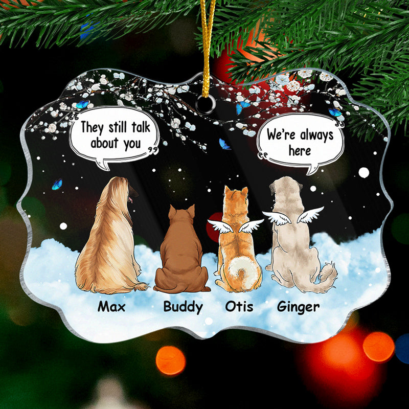 Je serai toujours à tes côtés - Ornement commémoratif personnalisé - En acrylique en forme de Benelux - Cadeau de Noël, cadeau de condoléances pour les propriétaires d'animaux et les amoureux des animaux