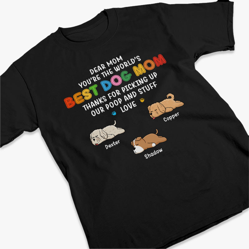 Merci maman pour tout - T-shirt unisexe personnalisé pour chien, sweat à capuche, sweat-shirt - Cadeau pour les propriétaires d'animaux et les amoureux des animaux