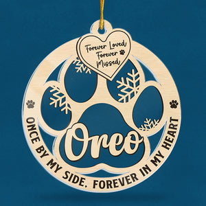 Forever Loved, Forever Missed - Memorial Personalized Custom Ornament - Acrylic Custom Shaped - Christmas Gift, Sympathy Gift For Pet Owners, Pet Lovers