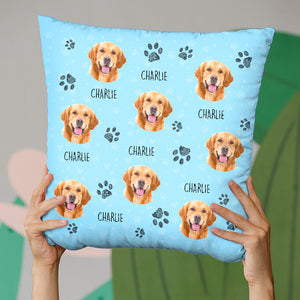 Coussin personnalisé avec photo de mon adorable petit chien et chat – Cadeau pour les propriétaires et les amoureux des animaux