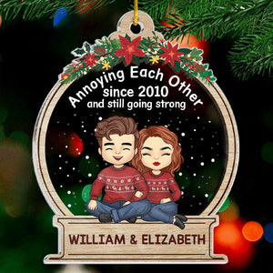 Nous nous ennuyons mutuellement depuis - Ornement personnalisé pour couple - Forme personnalisée en acrylique - Cadeau de Noël pour mari et femme, anniversaire