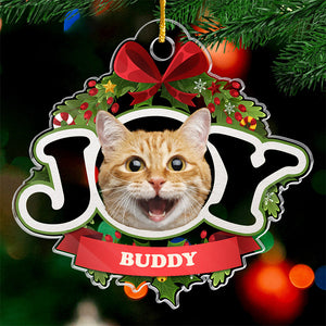 Photo personnalisée « Je suis le chien coquin » - Décoration personnalisée pour chien et chat - Acrylique - Cadeau de Noël pour les propriétaires et les amoureux des animaux