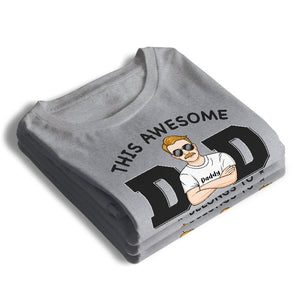 Papa, tu es tellement génial - T-shirt unisexe personnalisé pour la famille, sweat à capuche, sweat-shirt - Cadeau de fête des pères, d'anniversaire pour papa