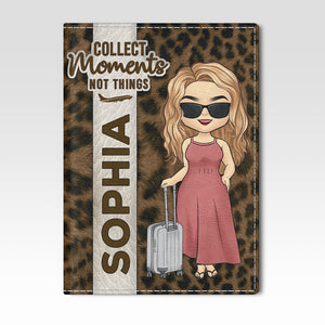 Voyager est ma thérapie préférée ! Étui de passeport personnalisé, cadeau pour les amoureux du voyage.