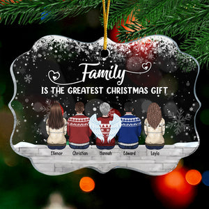 La famille est le plus beau cadeau de Noël ! Décoration personnalisée pour la famille - Acrylique en forme de Benelux - Nouveauté - Cadeau de Noël pour les membres de la famille