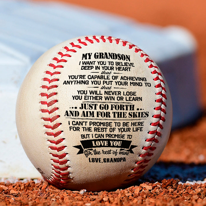 Je peux te promettre de t'aimer pour le reste de ma vie - Baseball familial - Cadeau pour petit-fils de grand-père 