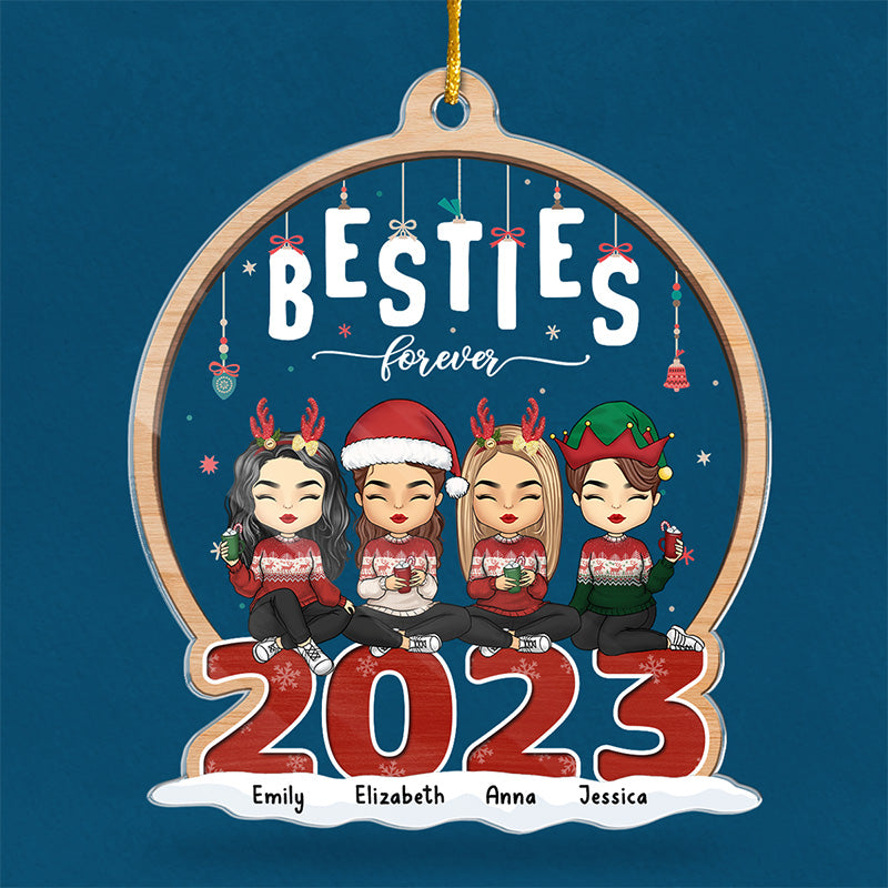 La famille est le plus beau cadeau - Décoration personnalisée pour la famille - Forme personnalisée en acrylique - Cadeau de Noël pour les membres de la famille, les meilleurs amis, les meilleures amies et les sœurs